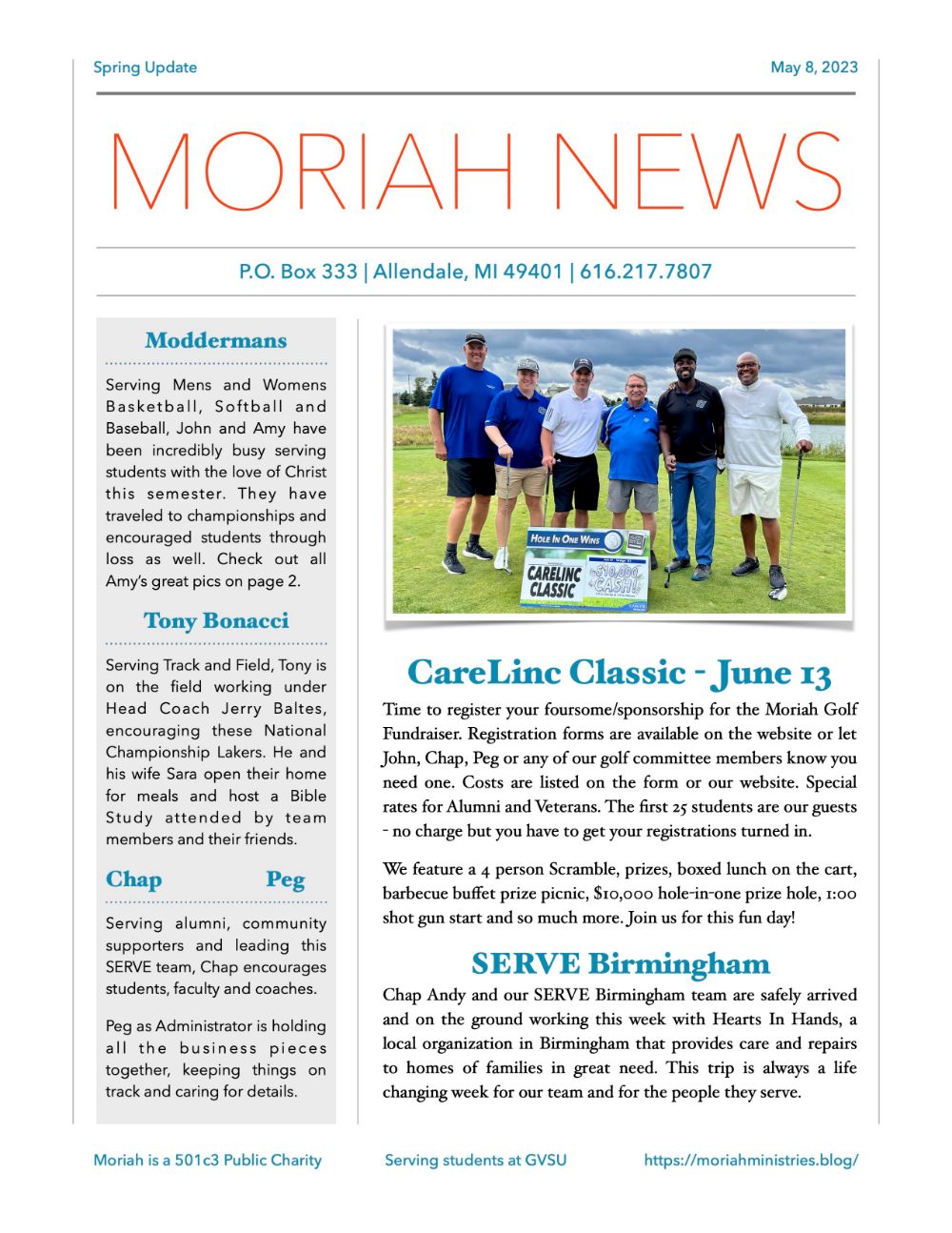 Moriah News Spring 2023