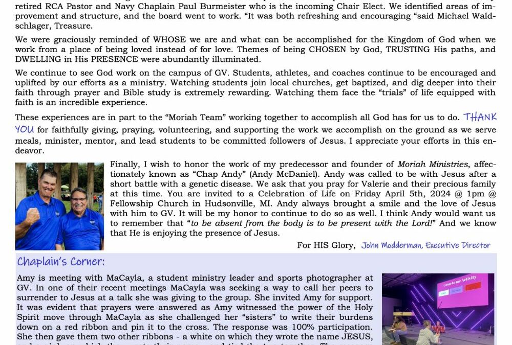 Newsletter Spring 2024