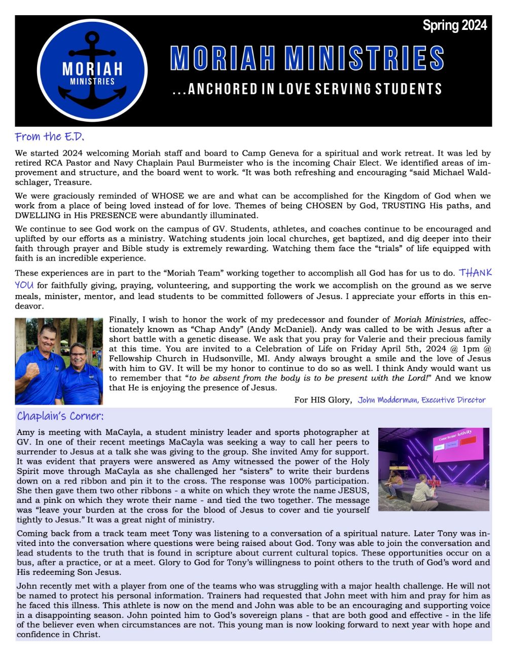 Newsletter Spring 2024