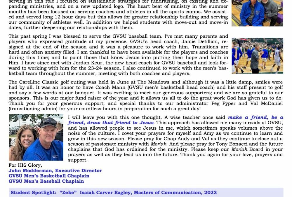 Newsletter Summer 2023